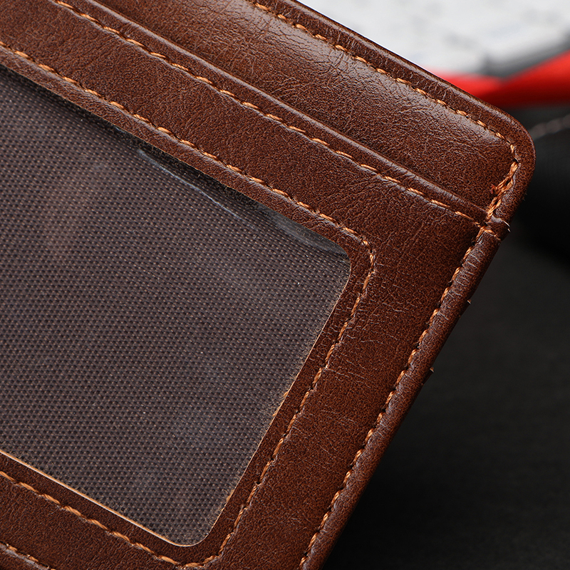Men's PU minimalist card bag
