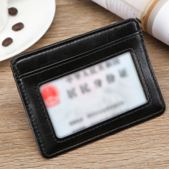 Men's PU minimalist card bag