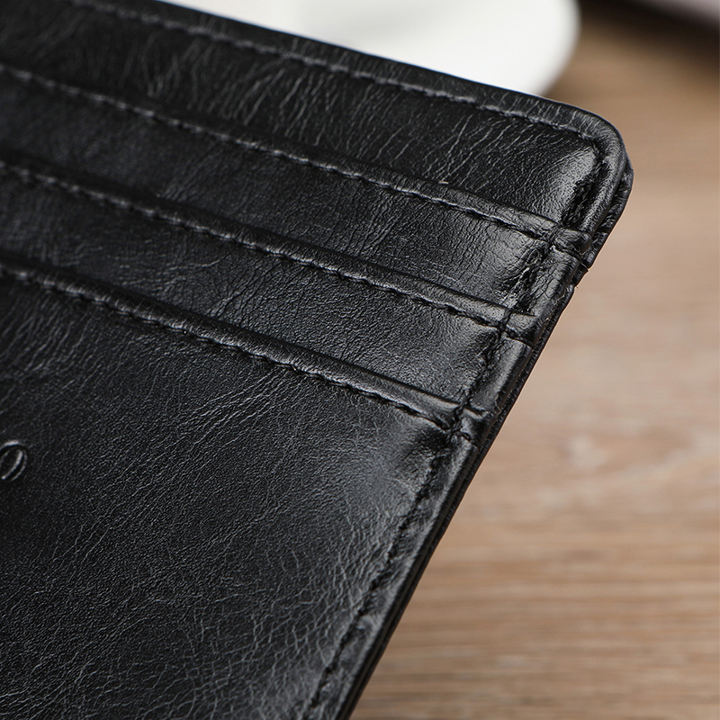 Men's PU minimalist card bag