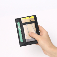 Men's PU minimalist card bag