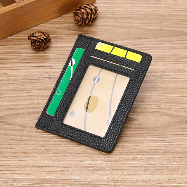 Men's PU minimalist card bag