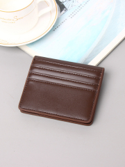 Men's PU minimalist card bag