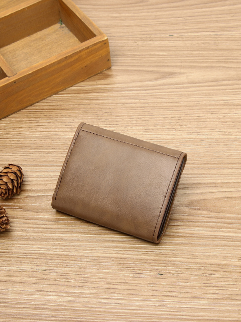 Men's PU minimalist card bag small wallet