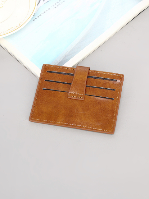 Men's PU minimalist card bag