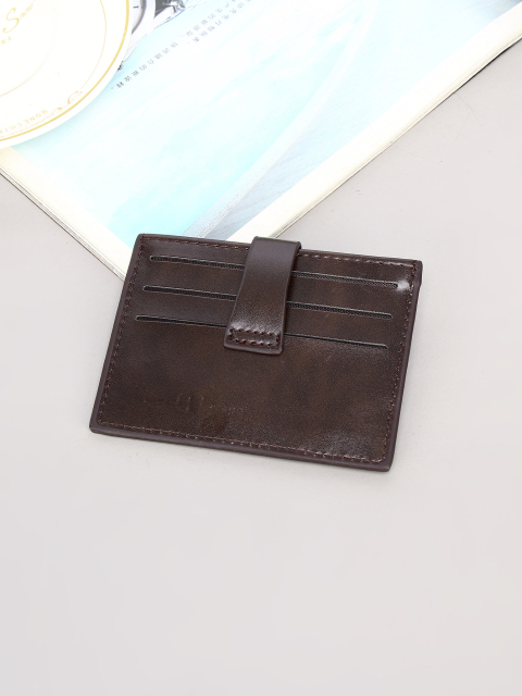 Men's PU minimalist card bag