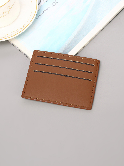 Men's PU minimalist card bag