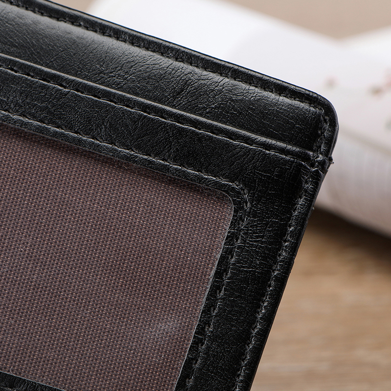Men's PU minimalist card bag