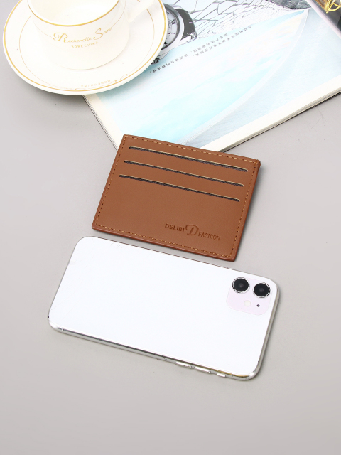 Men's PU minimalist card bag