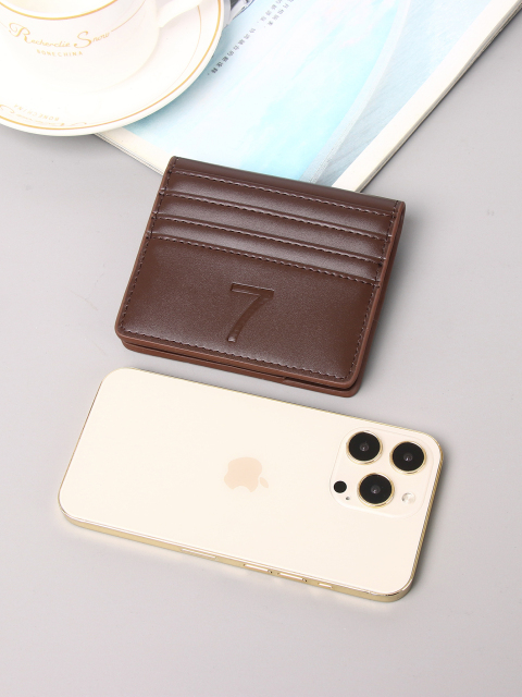 Men's PU minimalist card bag