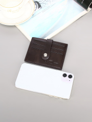 Men's PU minimalist card bag