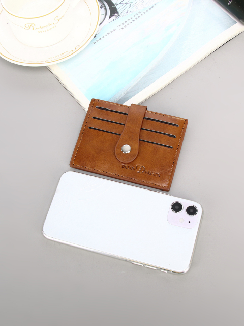 Men's PU minimalist card bag