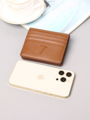 Men's PU minimalist card bag