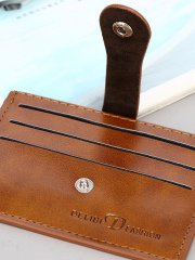 Men's PU minimalist card bag