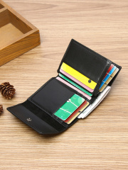 Men's PU minimalist card bag small wallet