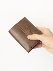 Men's PU minimalist card bag small wallet