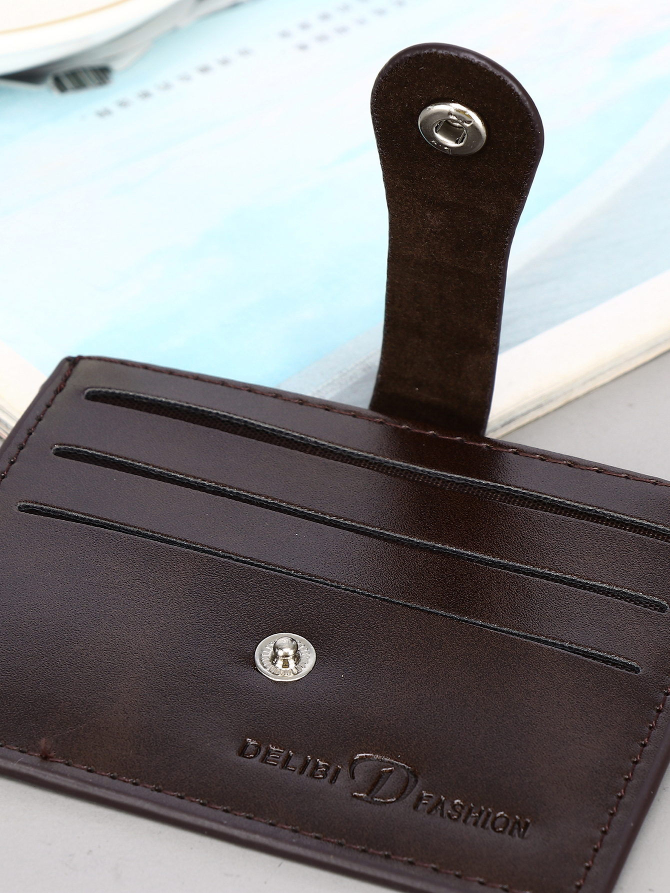 Men's PU minimalist card bag