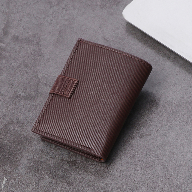 Men's PU minimalist card bag