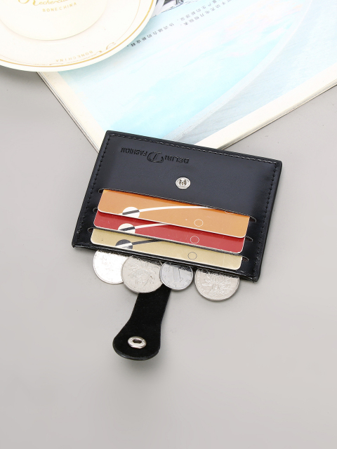 Men's PU minimalist card bag