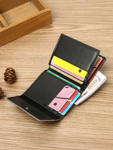 Men's PU minimalist card bag small wallet
