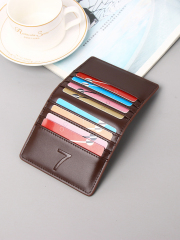 Men's PU minimalist card bag