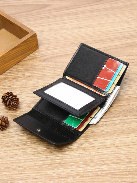 Men's PU minimalist card bag small wallet