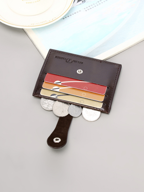 Men's PU minimalist card bag