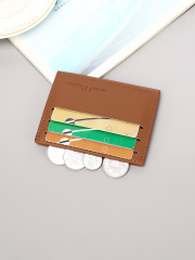 Men's PU minimalist card bag