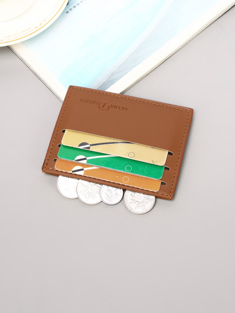 Men's PU minimalist card bag