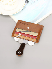 Men's PU minimalist card bag