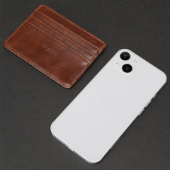 Men's PU minimalist card bag