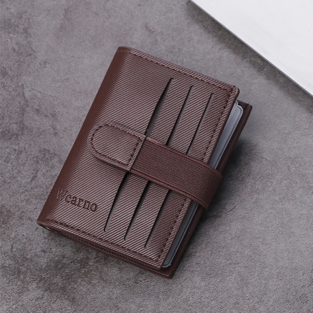 Men's PU minimalist card bag