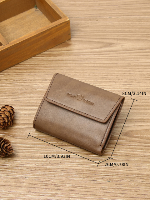 Men's PU minimalist card bag small wallet