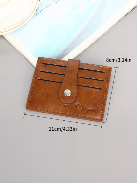 Men's PU minimalist card bag
