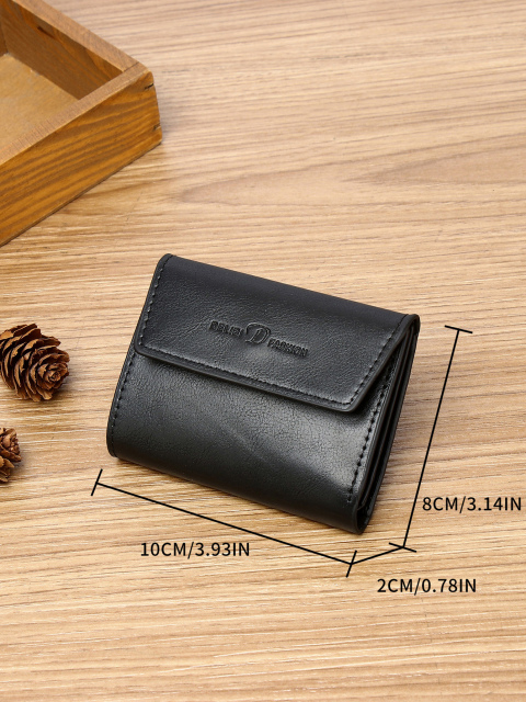 Men's PU minimalist card bag small wallet