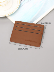 Men's PU minimalist card bag