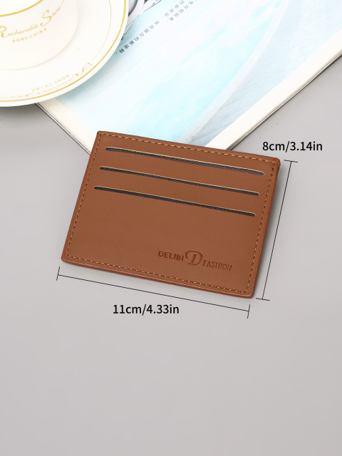 Men's PU minimalist card bag