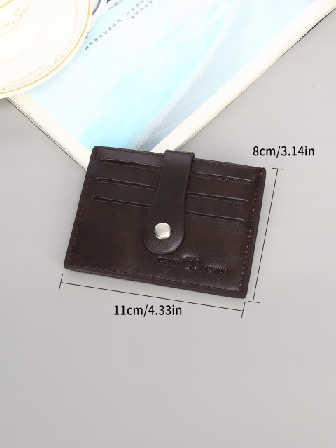 Men's PU minimalist card bag