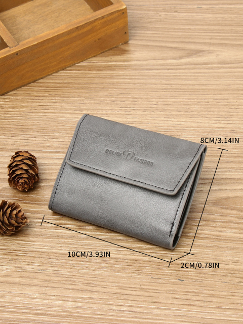 Men's PU minimalist card bag small wallet