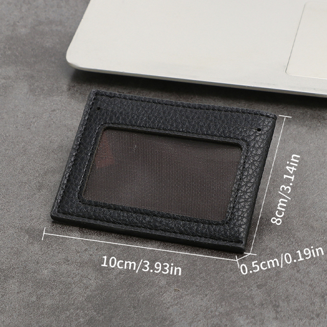 Men's PU minimalist card bag