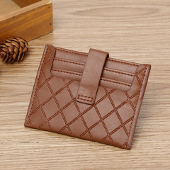 Men's PU minimalist card bag