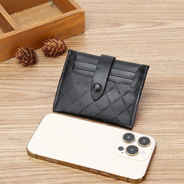 Men's PU minimalist card bag