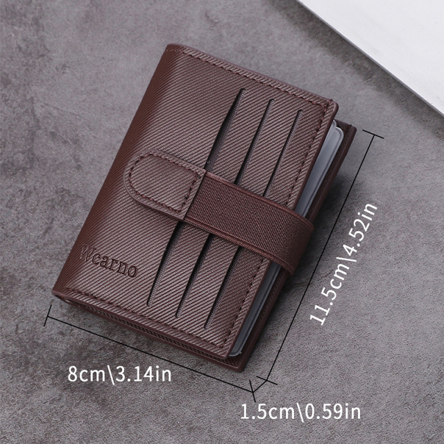 Men's PU minimalist card bag