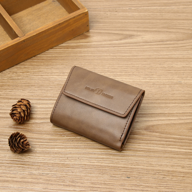 Men's PU minimalist card bag small wallet