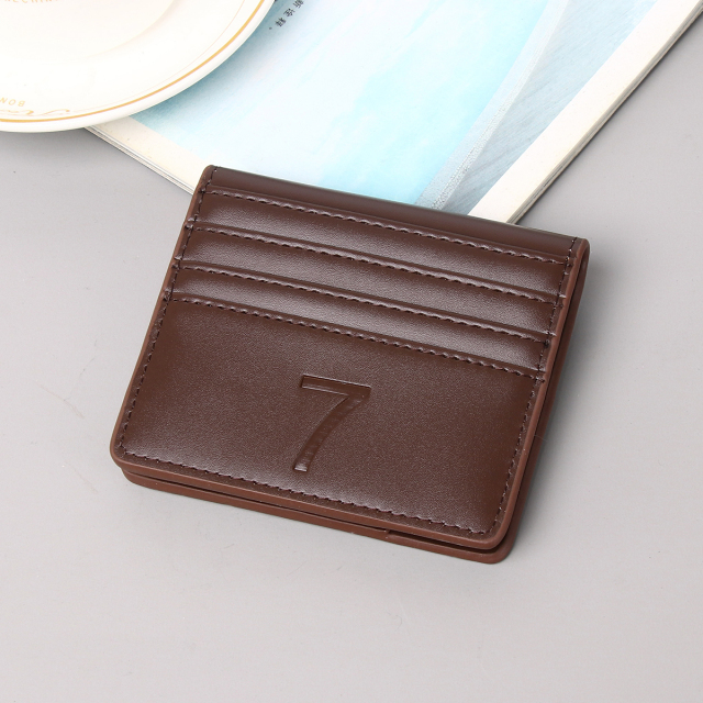 Men's PU minimalist card bag