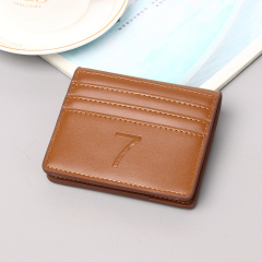 Men's PU minimalist card bag