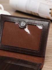 Men's PU minimalist card bag