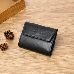 Men's PU minimalist card bag small wallet