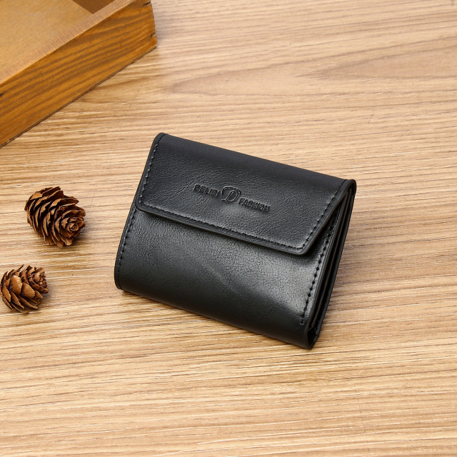 Men's PU minimalist card bag small wallet