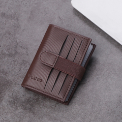 Men's PU minimalist card bag