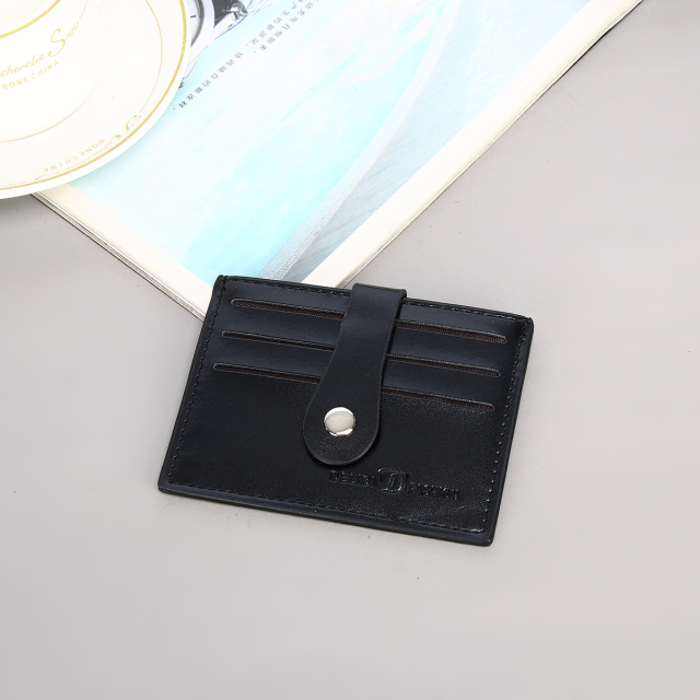 Men's PU minimalist card bag